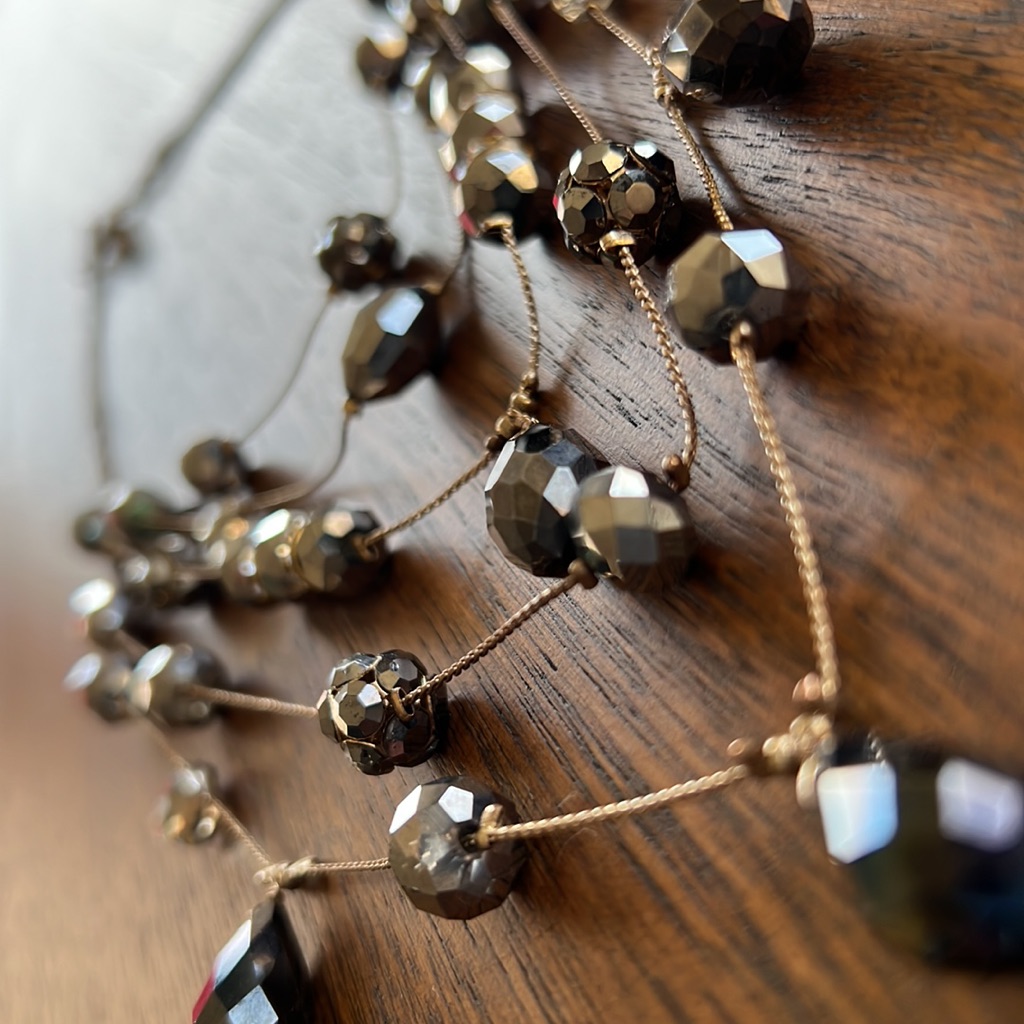 5/$10 Black, Silver, Gold Dressy Necklace
